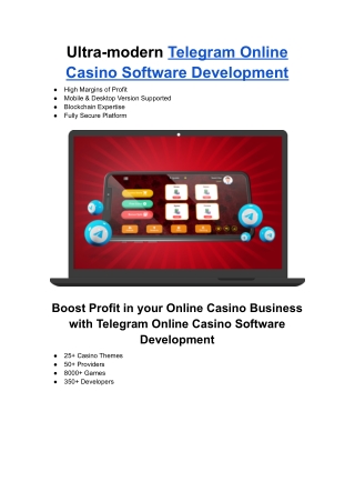 Telegram Online Casino Software Development