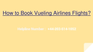 How to Book Vueling Airlines Flights?