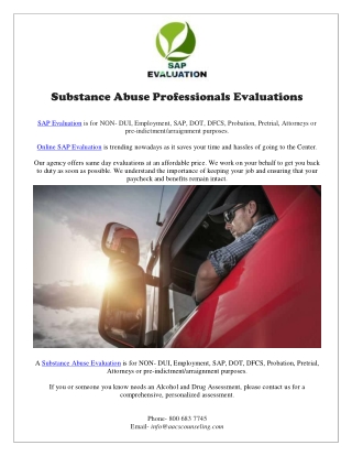 SAP Evaluation- California
