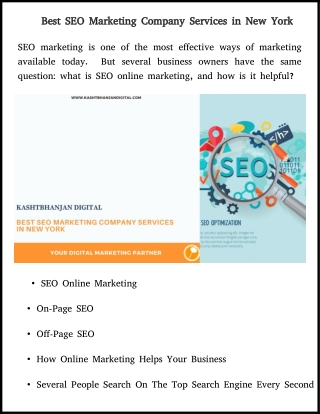 best new york city seo marketing company services