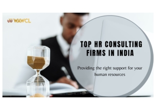 Top HR consulting firms in India