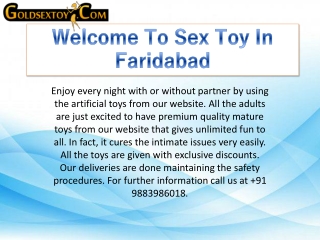 Welcome To Sex Toy In Faridabad - Goldsextoy