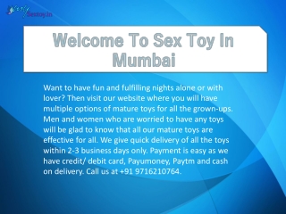 Welcome To Sex Toy In Mumbai - Mysextoy