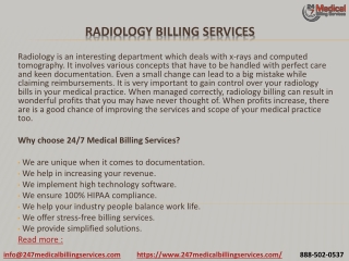 Radiology Billing Services