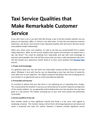 Taxi Service Qualities that Make Remarkable Customer Service.docx