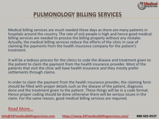 Pulmonology Billing Services