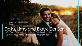 Dallas Limo and Black Car Service for Wedding Transportation Has Never Been More Affordable