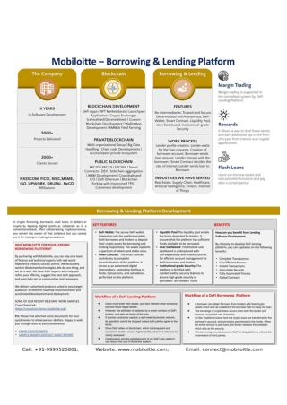 Borrowing lending platform