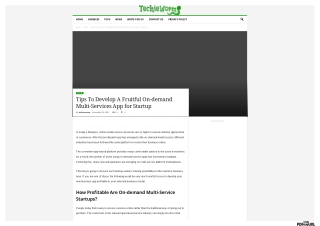 SpotnRides: Tips To Develop A Fruitful On-demand Multi-Services App for Startup