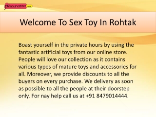 Welcome To Sex Toy In Rohtak