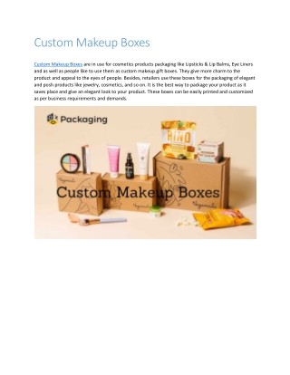 Custom Makeup Boxes