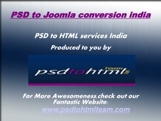 PSD to Joomla conversion india