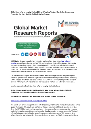 Global Near Infrared Imaging Market 2021-2027