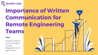 Advantage of Written Communication for Remote Engineering Teams