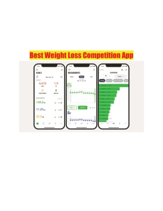 Best Weight Loss Competition App