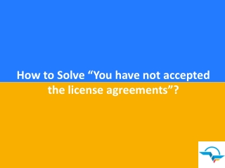 How to Solve “You have not accepted the license agreements
