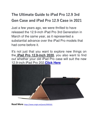 The Ultimate Guide to iPad Pro 12inch pro