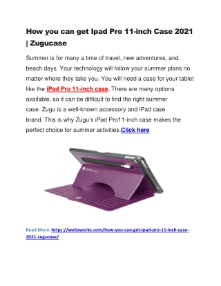 How you can get Ipad Pro 11inch pro