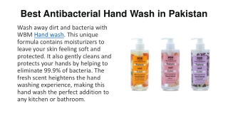 Best Antibacterial Hand Wash in Pakistan