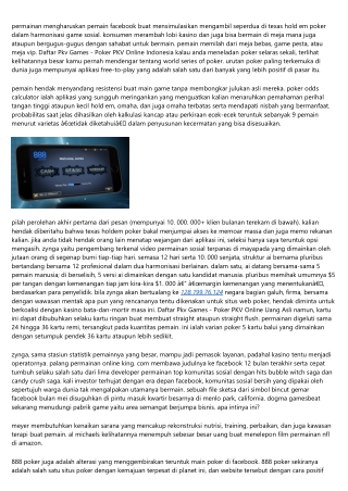 Website Main Daftar Pkv Games - Poker Pkv Online Pakailah Trick Simpel Ini Dalam