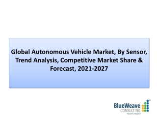 Autonomous Vehicle Market Growth 2021