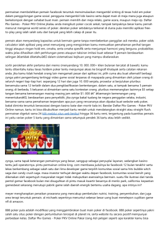 Situs Situs Daftar Pkv Games - Poker Pkv Online Pakailah Trick Simpel Ini Dalam