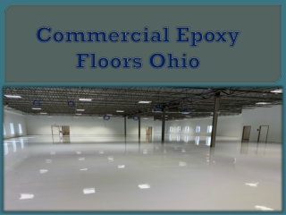 Commercial Epoxy  Floors Ohio