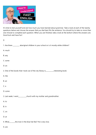 8 Videos About grammar test That'll Make You Cry