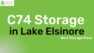 Best Storage Place in Lake Elsinore  C74 Storage