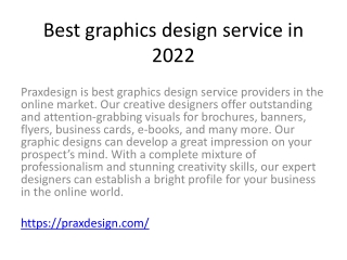 Best graphics design service in 2022