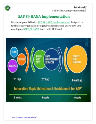 SAP S4 HANA Implementation