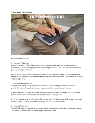 ERP Software UAE