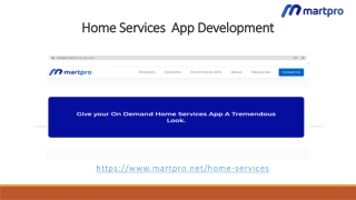 Home Services App Development