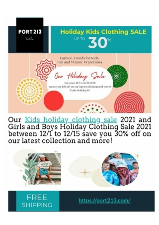 Holiday Kids Clothing Sale