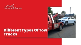 Different Types Of Tow Trucks