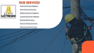 Reliable electrician singapore
