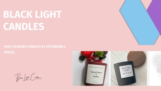 Black Light Candles: Luxury Collection