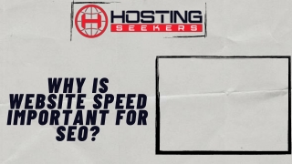 WHY IS WEBSITE SPEED IMPORTANT FOR SEO?