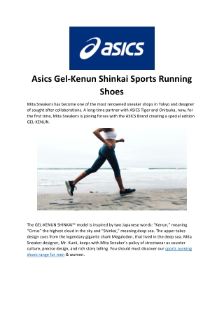 Asics Gel-Kenun Shinkai Sports Running Shoes