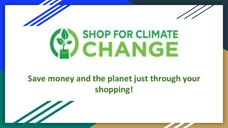 Shop For Climate Change