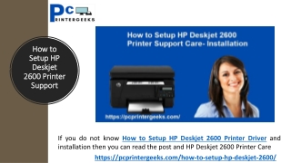How to Setup HP Deskjet 2600 Printer Support Care- Installation
