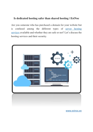 Is dedicated hosting safer than shared hosting