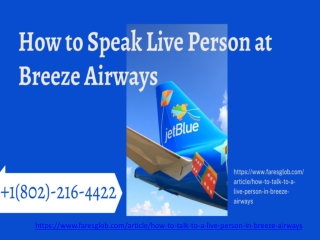 How To Talk To a Live Person in Breeze Airways