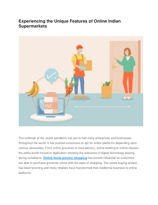 Experiencing the Unique Features of Online Indian Supermarkets