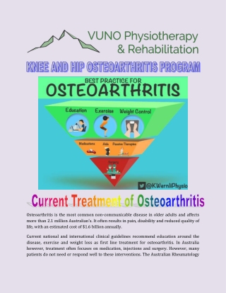 Knee And Hip Osteoarthritis Program