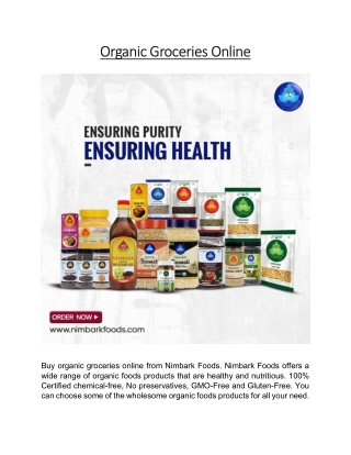 ( Organic Groceries Online- PDF)