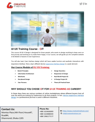 UX UI Design Training - CIT