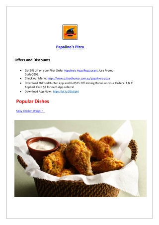 15% Off - Papalino Pizza delivery and takeaway chapel st Windsor, VIC