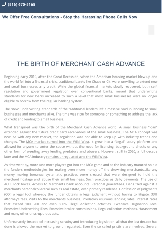 A Merchant Cash Advance is Not a Loan