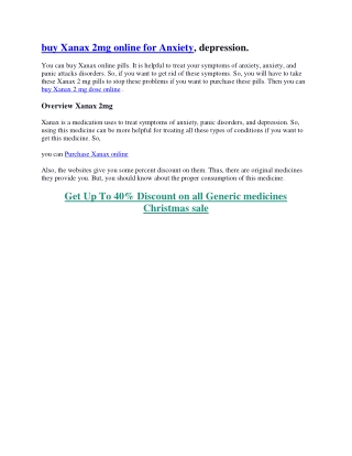 Can you buy Online Doctor Prescribe Xanax  Xanax 2mg